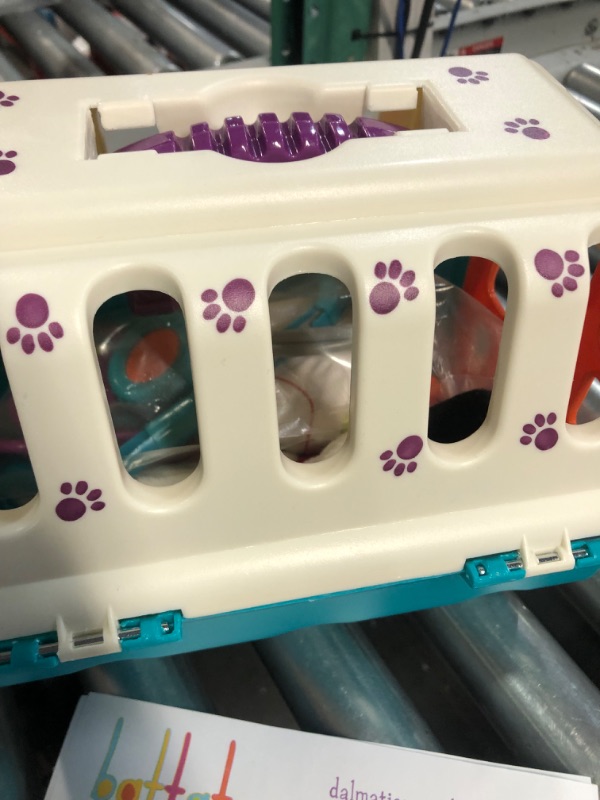 Photo 2 of battat - dalmatian vet kit - interactive vet clinic and cage pretend play for kids (15 pieces)