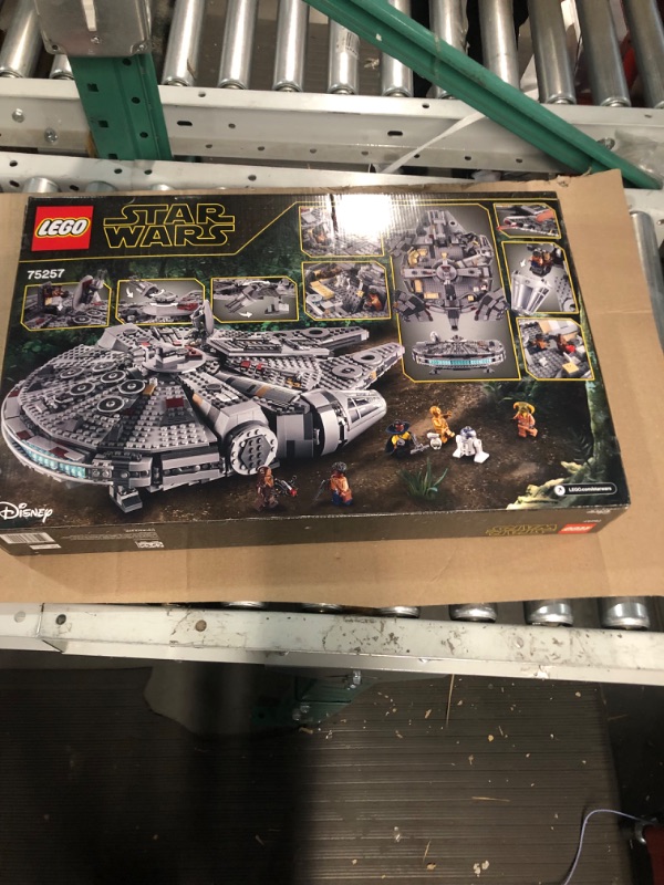 Photo 3 of LEGO Star Wars Millennium Falcon 75257 Starship Construction Set, with Finn, Chewbacca, Lando Calrissian, Boolio, C-3PO, R2-D2 and D-O, The Rise of Skywalker Collection Standard Packaging