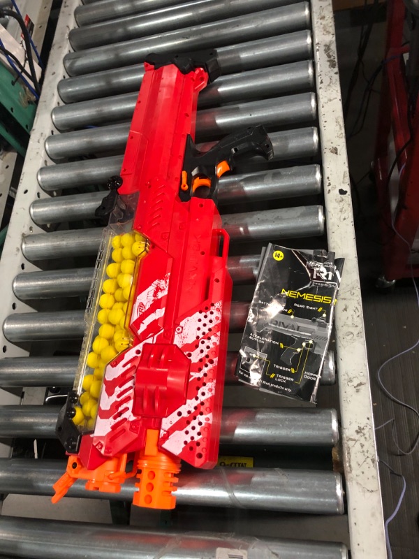 Photo 2 of /*Missing Face Mask. Nerf Rival Nemesis MXVII-10K, Red with Nerf Rival Face Mask (Red) Bundle