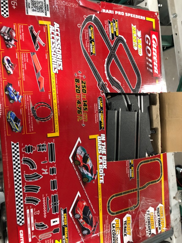 Photo 2 of Carrera GO!!! Electric Powered Slot Car Racing Kids Toy Race Track Set 1:43 Scale, Ferrari Pro Speeders