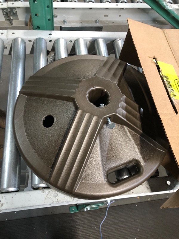 Photo 1 of US Weight Durable Fillable Umbrella Base Designed to be Used with a Patio Table Fillable - Bronze