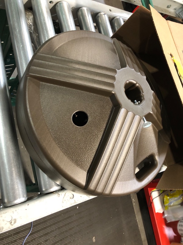 Photo 1 of US Weight Durable Fillable Umbrella Base Designed to be Used with a Patio Table Fillable - Bronze