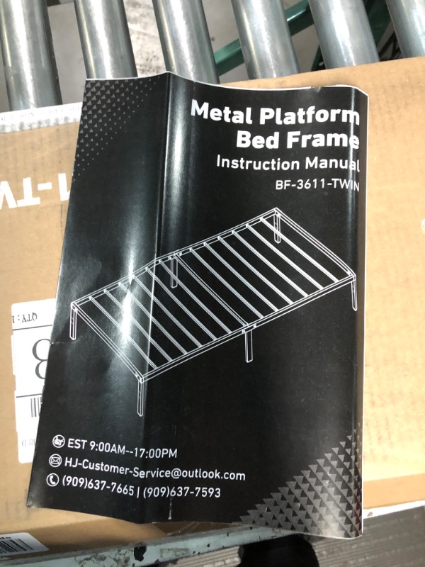 Photo 3 of  Metal Bed Frame Twin 14 Inch