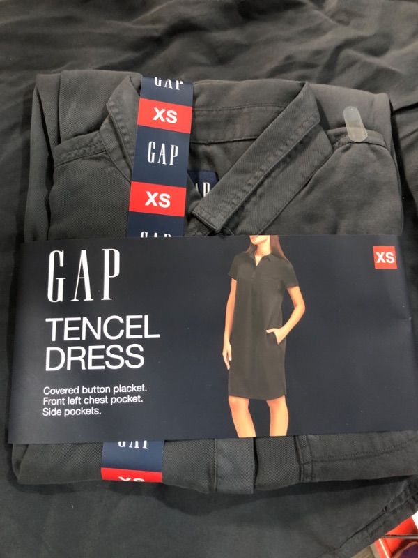 Photo 1 of GAP TENCEL DRESS, DARK GRAY, XS