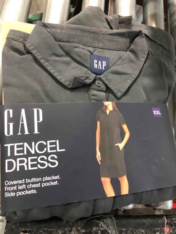 Photo 2 of GAP TENCEL DRESS, DARK GRAY