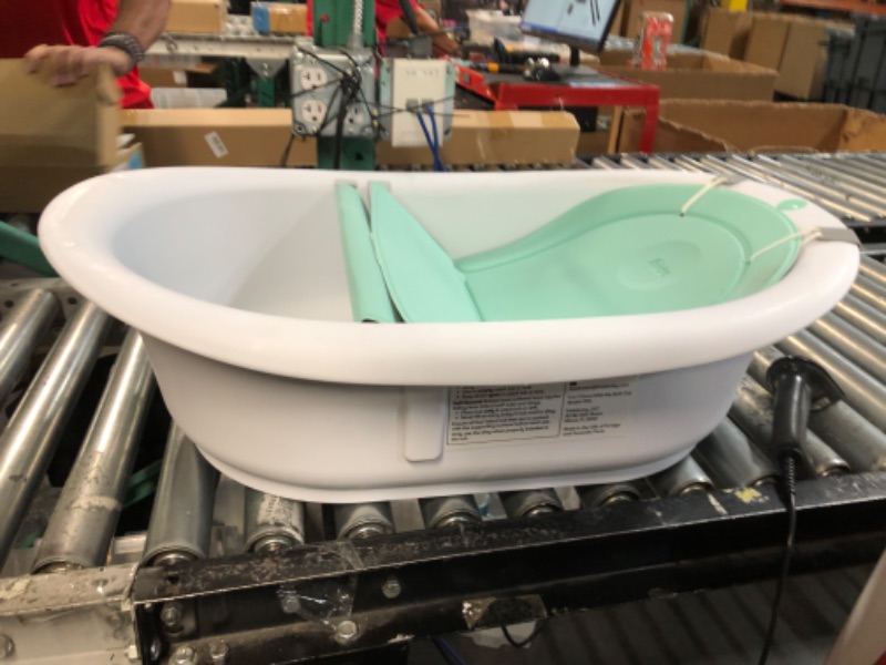 Photo 4 of 4-in-1 Grow-with-Me Bath Tub by Frida Baby Transforms Infant Bathtub to Toddler Bath Seat