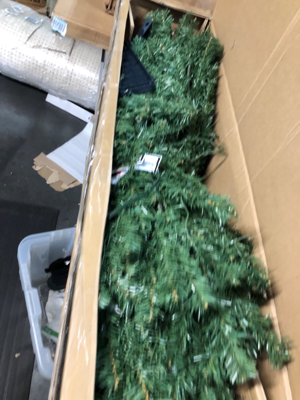 Photo 2 of **READ NOTES BELOW**National Tree Company Pre-Lit Artificial Medium Christmas Tree, Green, Kincaid Spruce, White Lights, Includes Stand, 6 Feet 6 ft Tree