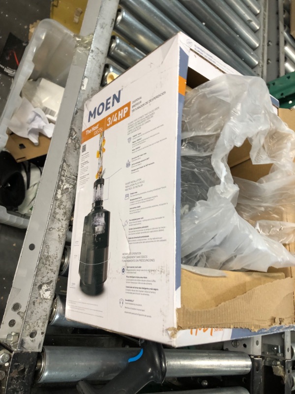 Photo 2 of **PARTS ONLY/NONREFUNDABLE****
Moen GXS75C Host Series 3/4 HP Continuous Feed Garbage Disposal with Sound Reduction, Power Cord Included N/A or Unfinished