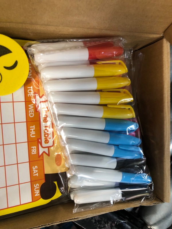 Photo 1 of SKKSTATIONERY Cartoon Dry Erase Board Set, 4 Pack Dry Erase Lap Boards, 36 Pcs Mini Dry Erase Markers, Eraser