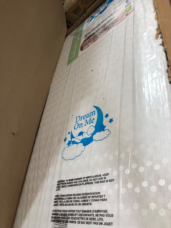 Photo 1 of * see images for damage *
Dream On Me Honeycomb Orthopedic Firm Fiber Standard Baby Crib Mattress 10 Year warranty | 5” Fiber Core Optimum Support |