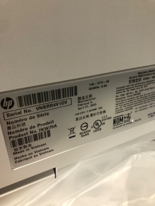 Photo 6 of HP Color LaserJet Pro M283fdw Wireless All-in-One Laser Printer, Remote Mobile Print, Scan & Copy, Duplex Printing, Works with Alexa (7KW75A), White