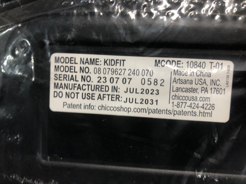 Photo 1 of Chicco KidFit ClearTex Plus 2-in-1 Belt-Positioning Booster Car Seat, Backless and High Back Booster Seat