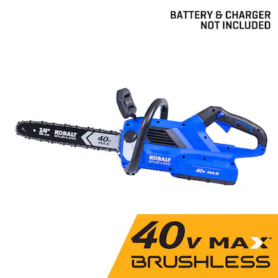 Photo 1 of **SEE NOTES/NON-REFUNDABLE FOR PARTS**
Kobalt Gen4 40-volt 14-in Brushless Battery Chainsaw (Battery and Charger Not Included)