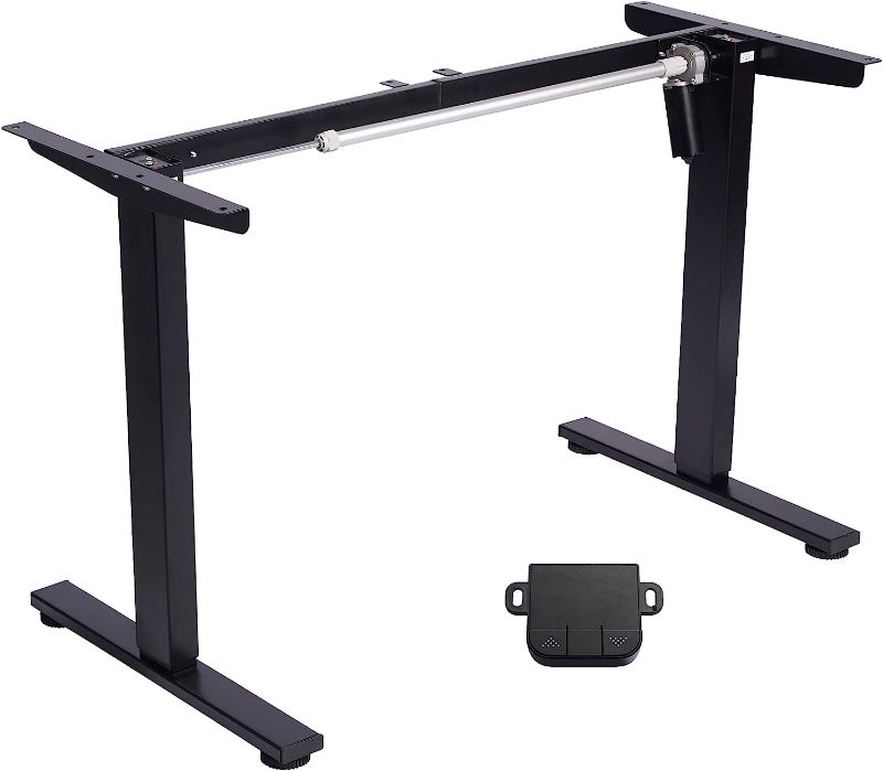 Photo 1 of TOPSKY Dual Motor Electric Adjustable Standing Computer Desk for Home and Office (Black Frame only)