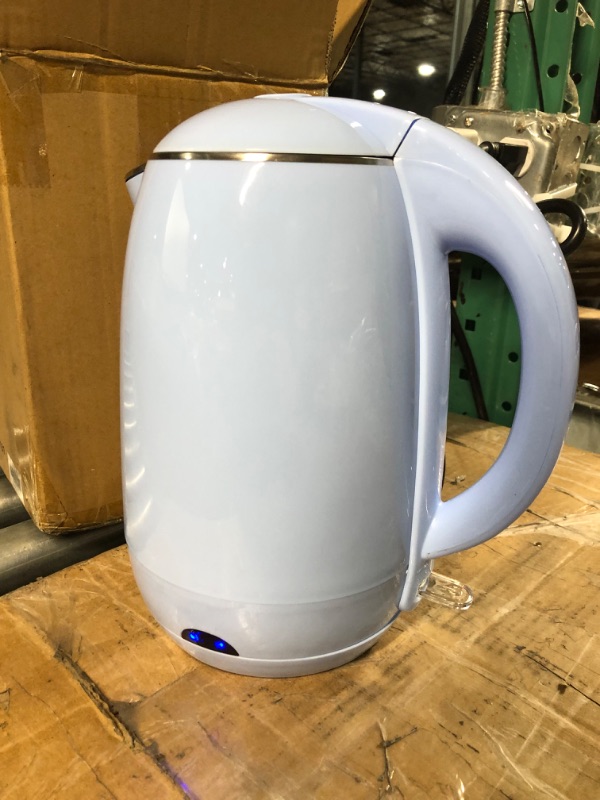 Photo 3 of * used * 
Electric Kettle – Auto-Off Rapid Boil Water Heater with Stainless-Steel Interior and Double Wall