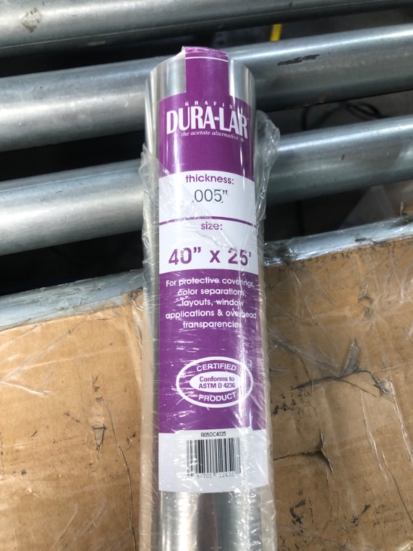 Photo 2 of Grafix Clear .005 Dura-Lar 40-Inch-by-25-Feet, Roll