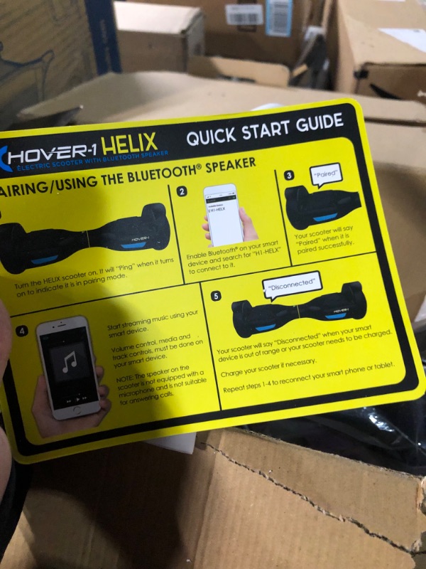 Photo 4 of **NON FUNCTIONAL**SEE NOTES 
Hover-1 Helix Electric Hoverboard | 7MPH Top Speed, 4 Mile Range, 6HR Full-Charge