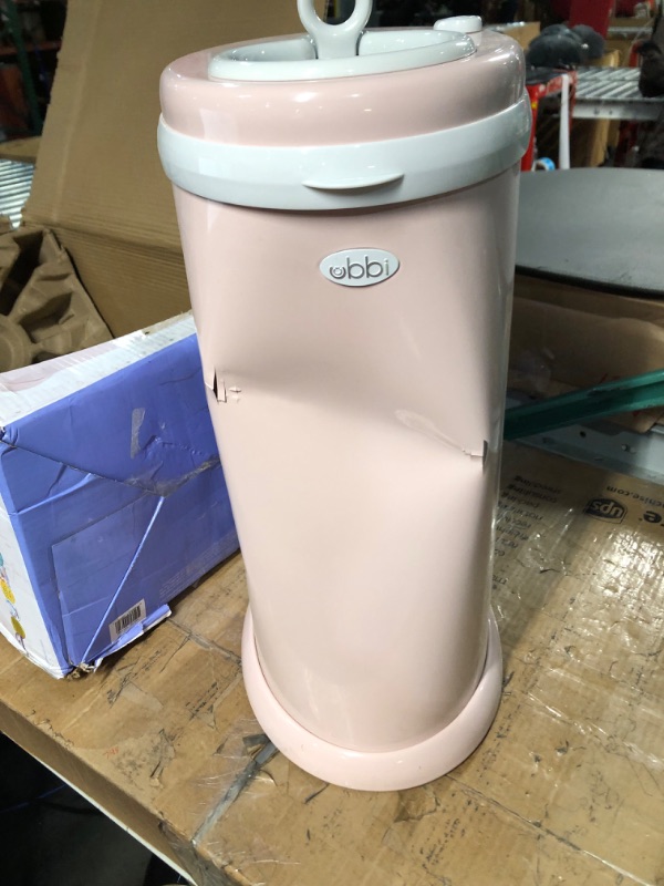 Photo 2 of *SEE NOTES* Ubbi Steel Odor Locking, No Special Bag Required, Money Saving, Modern Design, Registry Must-Have Diaper Pail, Blush Pink