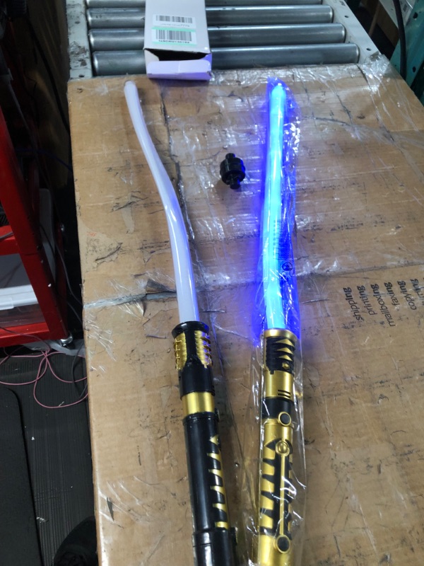Photo 1 of *SEE NOTES* JOYIN 2 Pcs Light Sword Toys(28.5" ), 2 in 1 Light up Saber