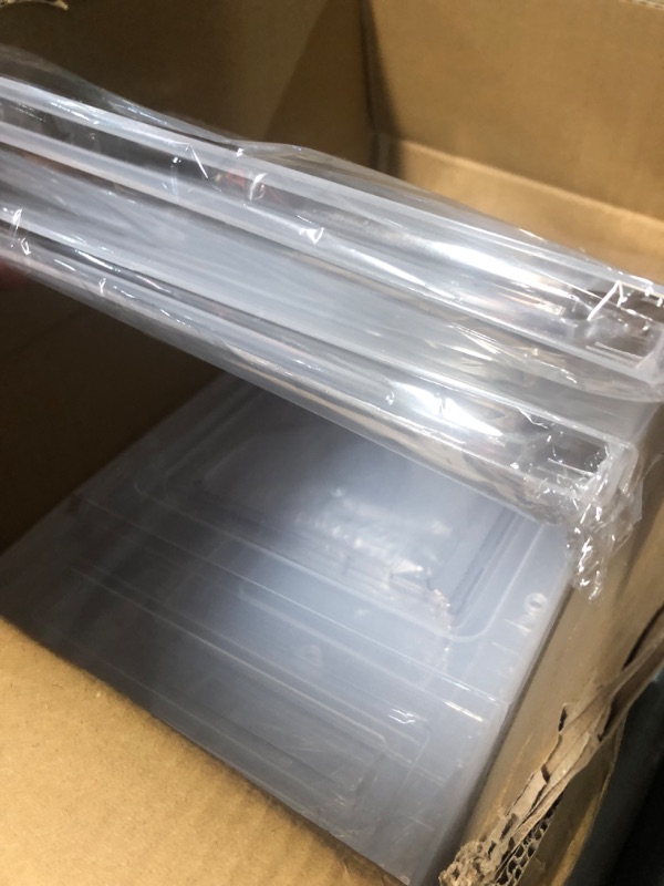 Photo 1 of iBune 24 Pack Drop Front Shoe Storage Boxes, Containers for Display Sneakers Boots, Fit US Size up to 12, White 24 Pack