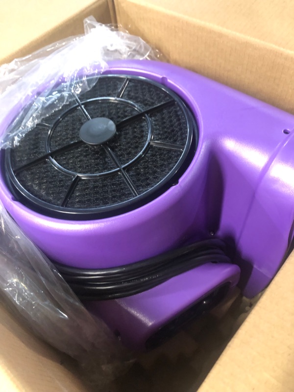 Photo 3 of Master Equipment PetEdge Blue Force Air Dryer with Cage – Quiet Pet Fur Dryer Offers 3 Speeds Up to 2,000 CFM, 0.33 HP Purple