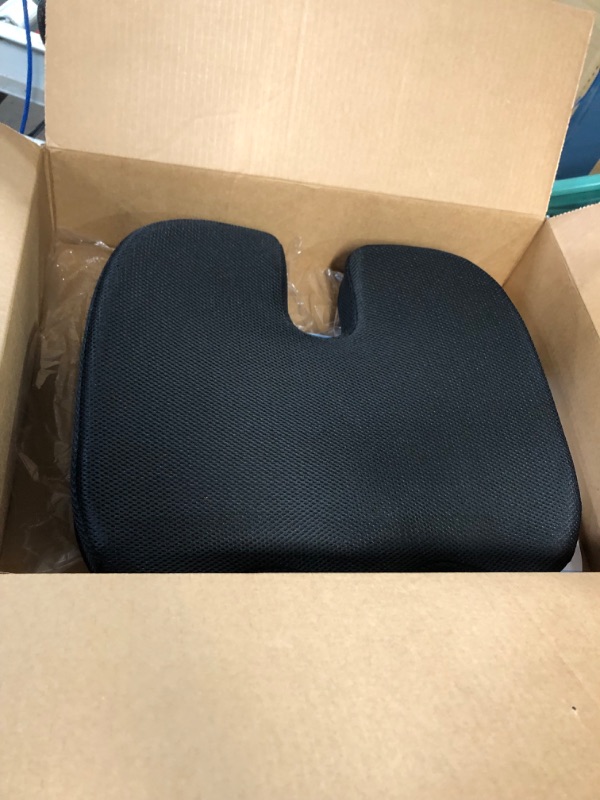 Photo 3 of DMI Seat Cushion For Sciatica Pain Relief and Tailbone Pain, Office Desk Chair Cushion For Sitting, Car Seat Cushion, Sitting Pillow, Molded Foam Seat, Black