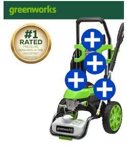 Photo 1 of **NONREFUNDABLE**FOR PARTS OR REPAIR**SEE NOTES**
Greenworks 2100 PSI 1.2-GPM Cold Water Electric Pressure Washer