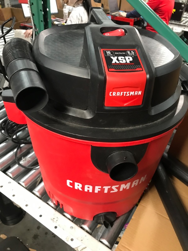 Photo 3 of [READ NOTES]
CRAFTSMAN 16-Gallons 6.5-HP Corded Wet/Dry Shop Vacuum with Accessories Included