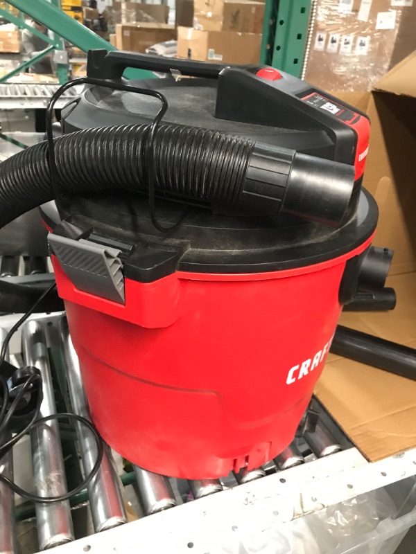 Photo 2 of [READ NOTES]
CRAFTSMAN 16-Gallons 6.5-HP Corded Wet/Dry Shop Vacuum with Accessories Included
