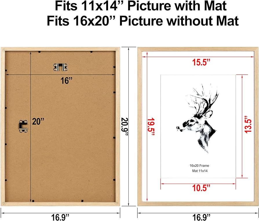 Photo 1 of 16x20 PICTURE FRAME MATTED.