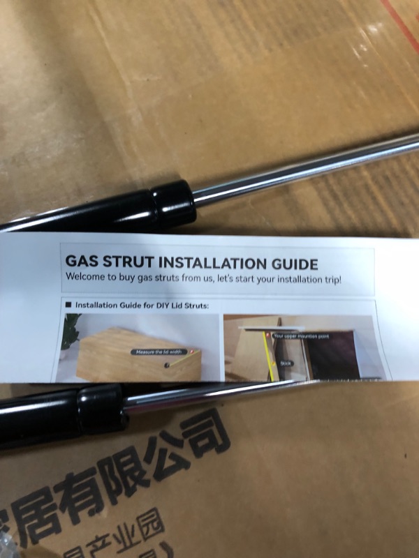 Photo 3 of 20 Inch 200Lb/889N Gas Struts Spring Shocks with L-Type Mount Brackets for Queen King RV Bed Murphy Bed Heavy-Duty Tool Box Cabinet Trap Door Floor Hatch Lid Truck Canopy Cover Trailer 2pcs by IAQWE 20" 200Lb