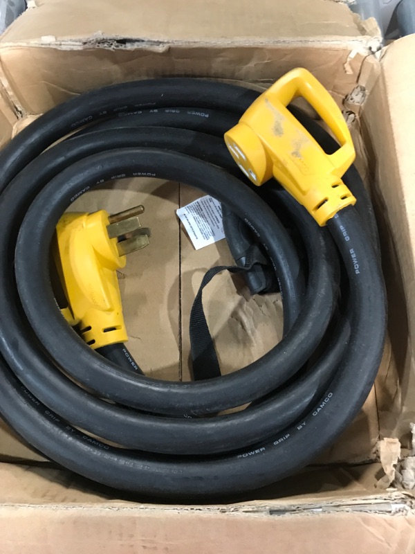 Photo 2 of ***USED AND DIRTY - WORN - SEE PICTURES - UNABLE TO TEST***
Camco Heavy-Duty 50-Amp RV Extension Cord | Features Power Grip Handles, Copper