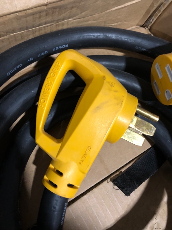 Photo 5 of ***USED AND DIRTY - WORN - SEE PICTURES - UNABLE TO TEST***
Camco Heavy-Duty 50-Amp RV Extension Cord | Features Power Grip Handles, Copper