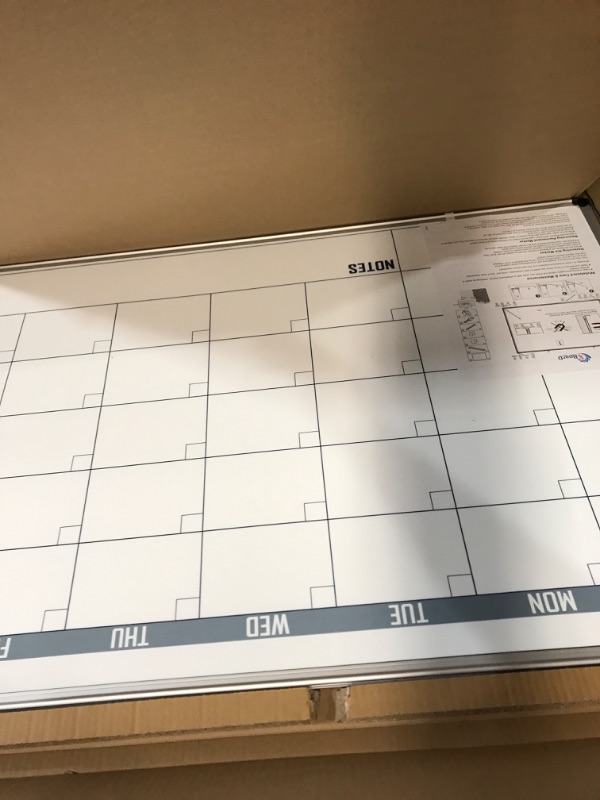 Photo 4 of XBoard Dry Erase Calendar Whiteboard 36" x 24" - Double Sided Magnetic Monthly Calendar 