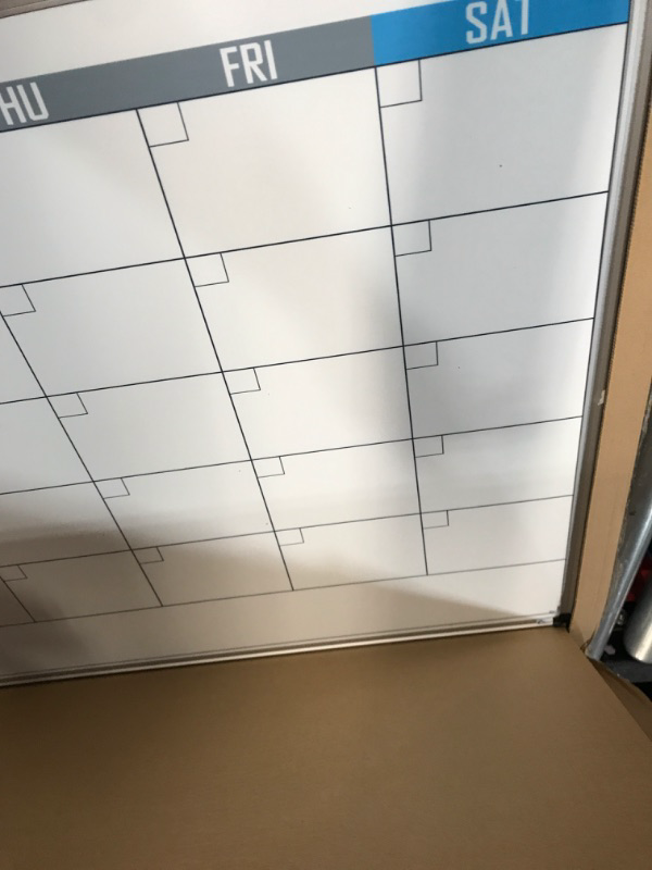 Photo 2 of XBoard Dry Erase Calendar Whiteboard 36" x 24" - Double Sided Magnetic Monthly Calendar 