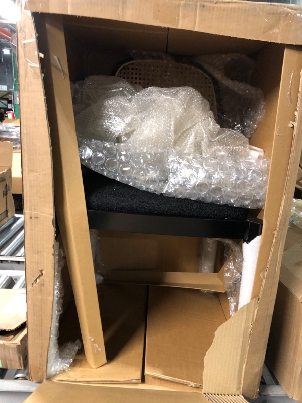Photo 1 of **MINOR CRACKS**
Meridian Furniture Atticus Black Powder Coated Metal Dining Chair (1 chair)
