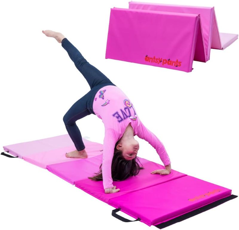 Photo 1 of * damaged upon inspection * see images * 
Tumbling Mat – Gymnastics Mat, Easy to Clean Gym Mat, Sturdy, Foldable Tumbling Mat