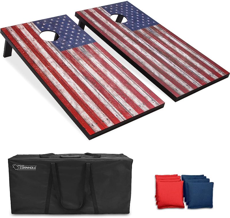 Photo 1 of *MINOR CUT IN CARRYING CASE*
GoSports Classic Cornhole Set 