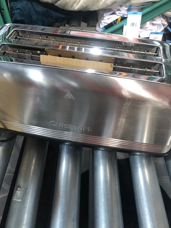 Photo 4 of (USED AND ONE BROKEN COILS) Cuisinart CPT-2500 Long Slot Toaster, Stainless Steel, Silver, 2-slice long slot