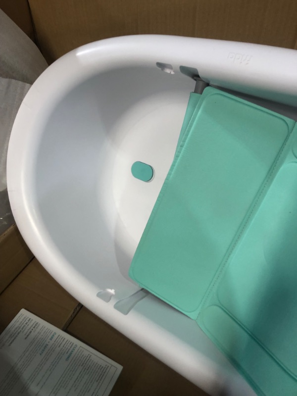 Photo 3 of 4-in-1 Grow-with-Me Bath Tub by Frida Baby Transforms Infant Bathtub to Toddler Bath Seat with Backrest for Assisted Sitting in Tub