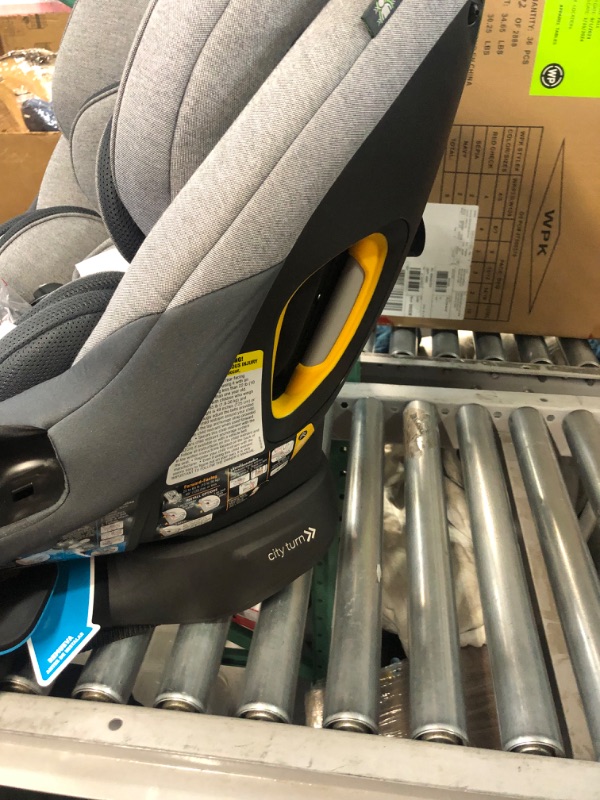 Photo 6 of Baby Jogger City Turn Rotating Convertible Car Seat | Unique Turning Car Seat Rotates for Easy in and Out, Phantom Grey