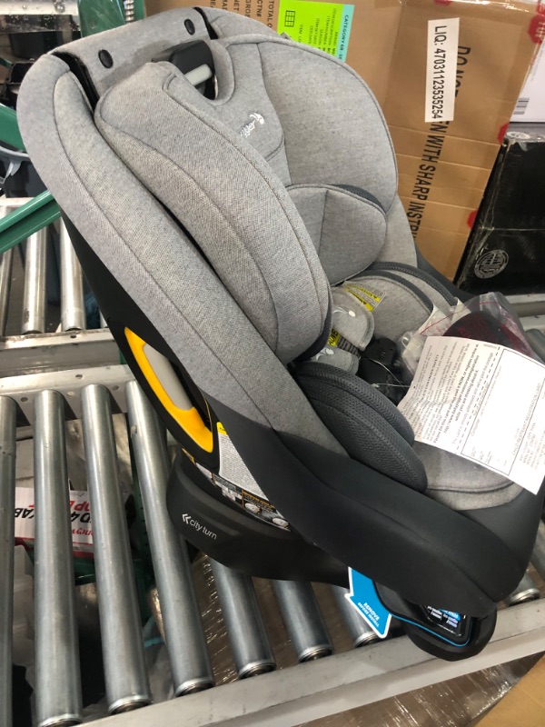 Photo 2 of Baby Jogger City Turn Rotating Convertible Car Seat | Unique Turning Car Seat Rotates for Easy in and Out, Phantom Grey