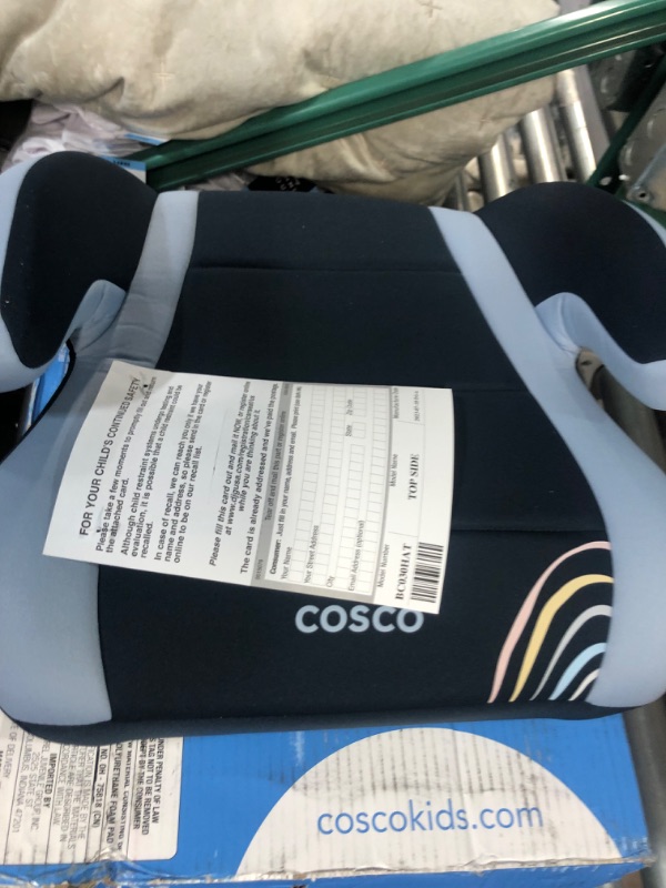 Photo 3 of Cosco Topside Backless Booster Car Seat, Lightweight 40-100 lbs, Rainbow