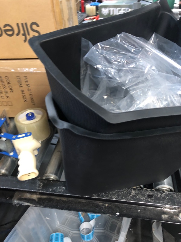 Photo 3 of 2 Pcs Rear Trunk Storage Box Replacement for Model Y 2020?2022 Side Storage Packets Bins 