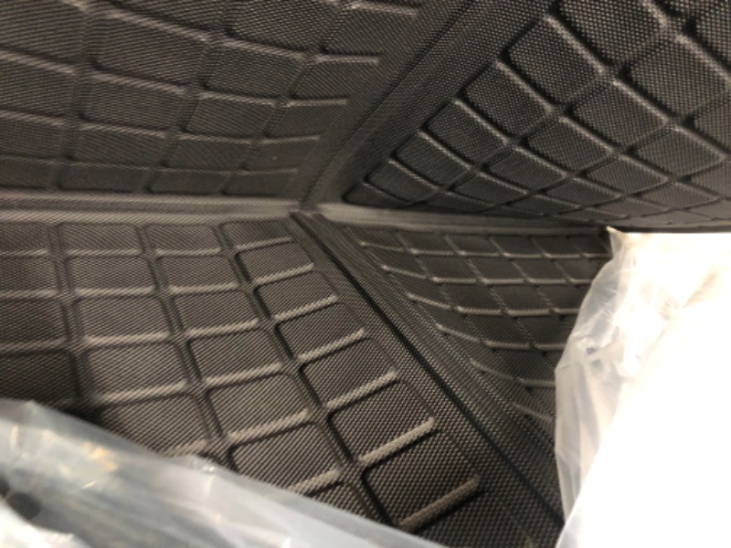 Photo 4 of All Weather Rear Cargo Liners Trunk Tray Mats Protector Custom Compatible with 2020 2021 Tesla Model Y