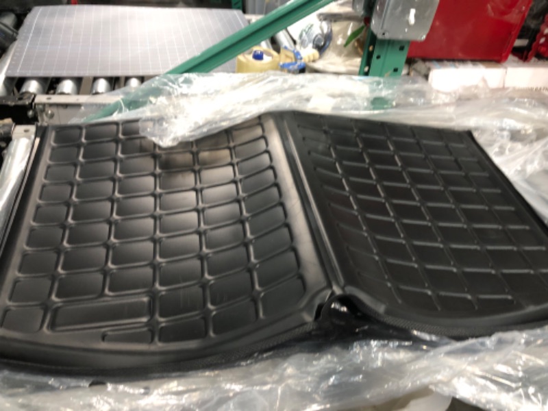 Photo 3 of All Weather Rear Cargo Liners Trunk Tray Mats Protector Custom Compatible with 2020 2021 Tesla Model Y