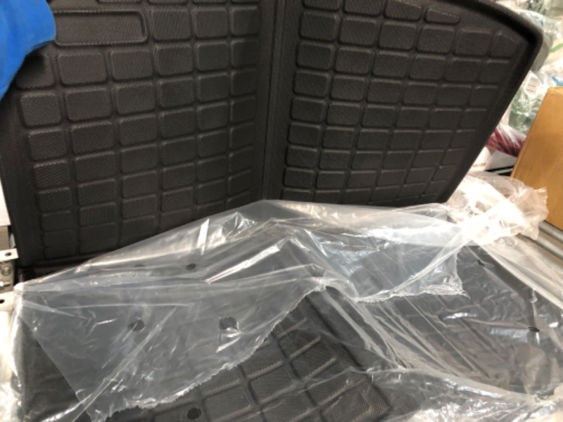 Photo 2 of All Weather Rear Cargo Liners Trunk Tray Mats Protector Custom Compatible with 2020 2021 Tesla Model Y