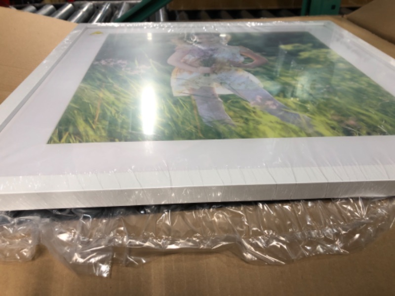 Photo 3 of **STOCK IMAGE IS A REFERENCE** Poster Palooza 21x21 Frame White Solid Pine Wood Picture Frame White