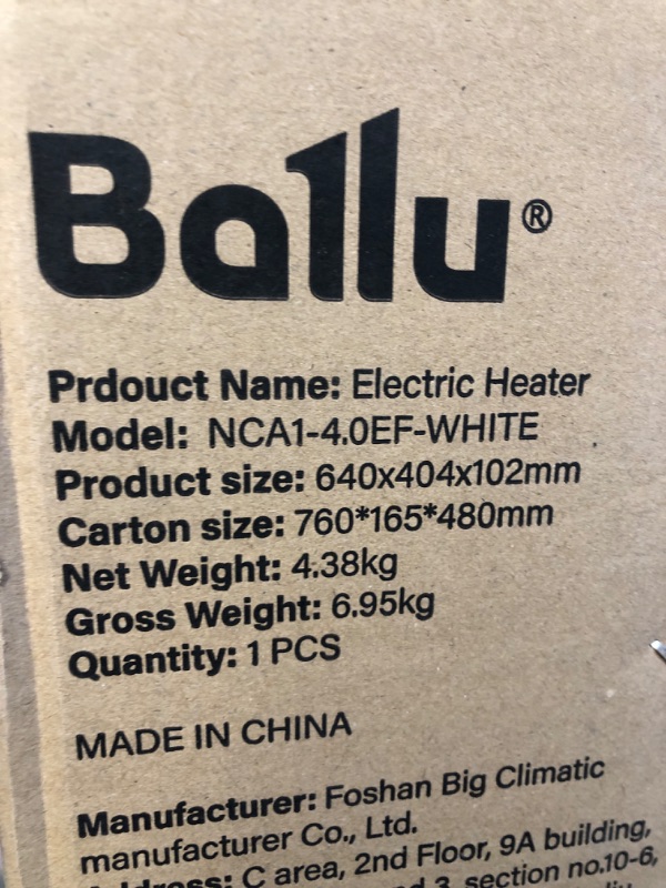 Photo 3 of **UNABLE TO TEST**   Ballu Convection Panel Space Heaters, White