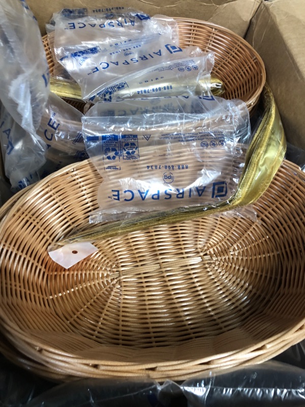 Photo 2 of 10pcs gift basket empty bulk 12.6 x 9.5 x 3.2" woven oval

